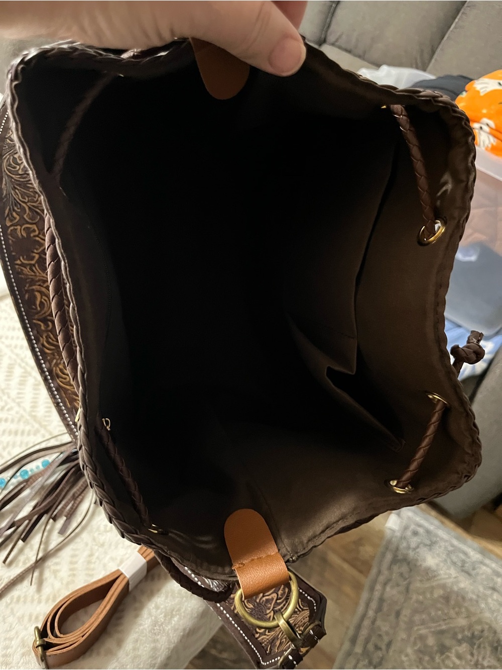 Louis Vuitton Luxury Monogram Brown Leather Shoulder Bag - Picture 14 of 16